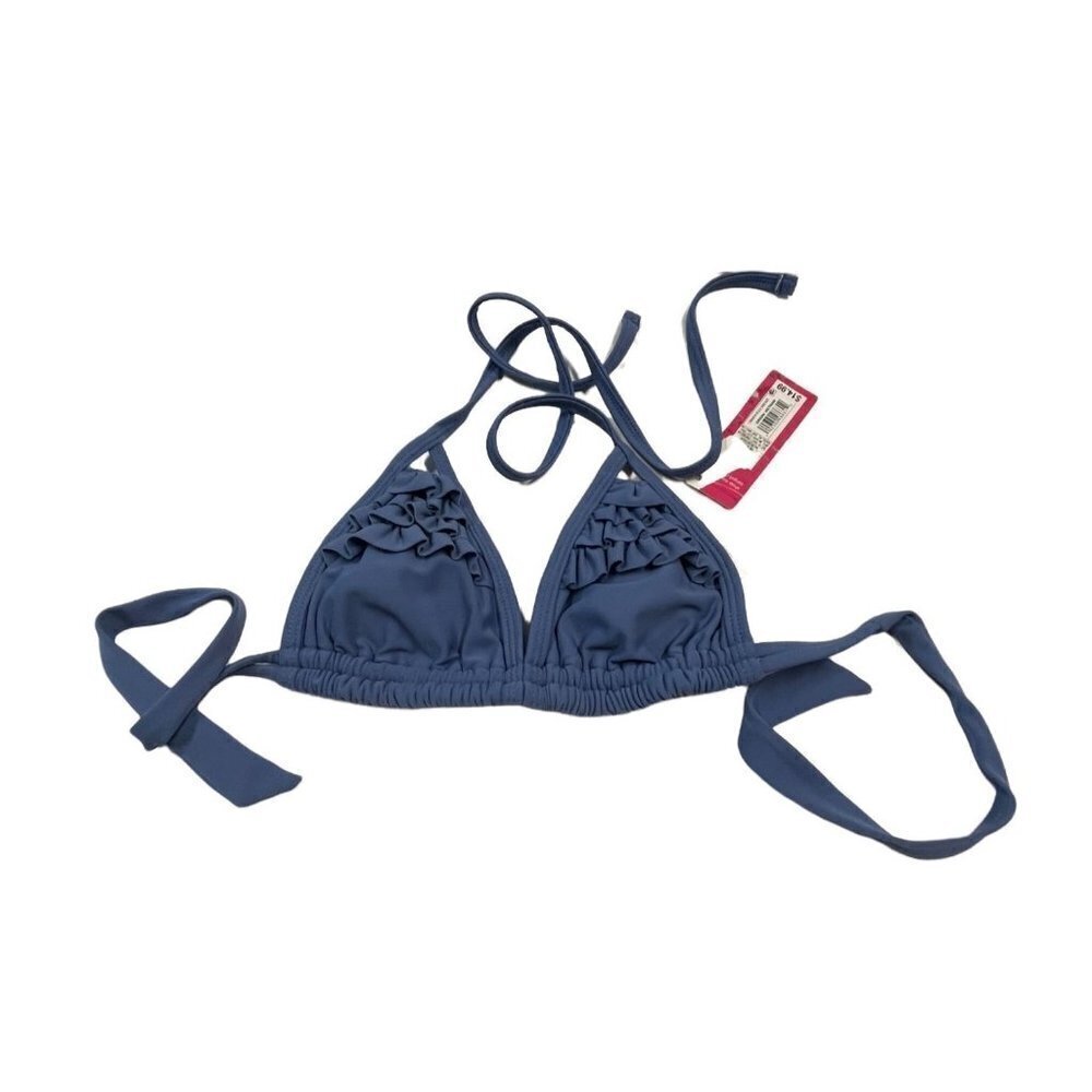 xhileration Swimsuit Top Bikini‎ Dusty Blue Size XS